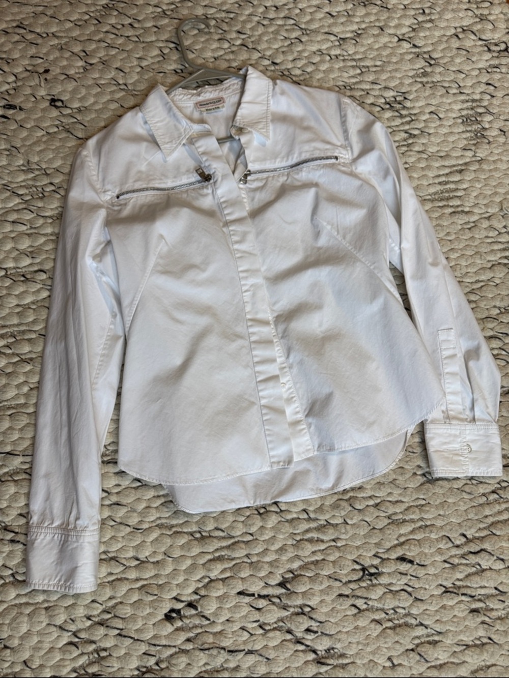 Alexander McQueen White Button-Front Shirt
